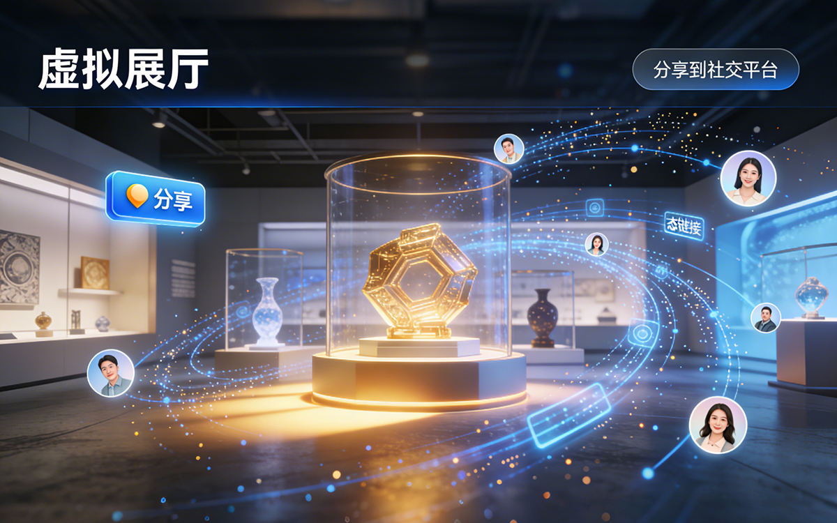 如何通过社交裂变提升网上3D虚拟展厅的知名度？